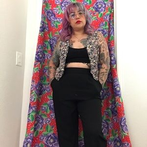 Vintage floral vest